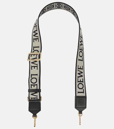 Anagram leather-trimmed bag strap - Loewe - Modalova