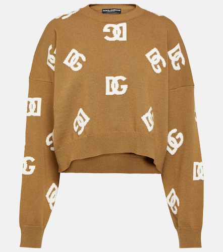 DG cropped wool sweater - Dolce&Gabbana - Modalova