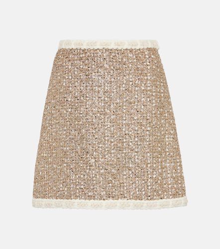 High-rise LurexÂ® tweed miniskirt - Giambattista Valli - Modalova