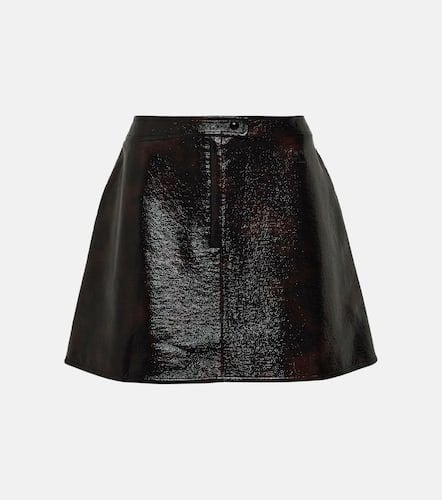 CourrÃ¨ges Tortoise-printed cotton-blend miniskirt - Courreges - Modalova