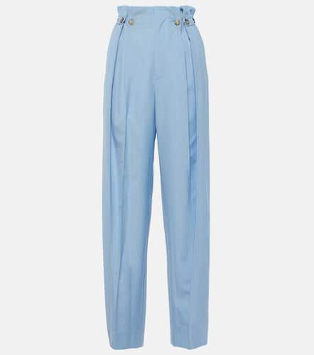 Pantaloni tapered in lana vergine - Victoria Beckham - Modalova