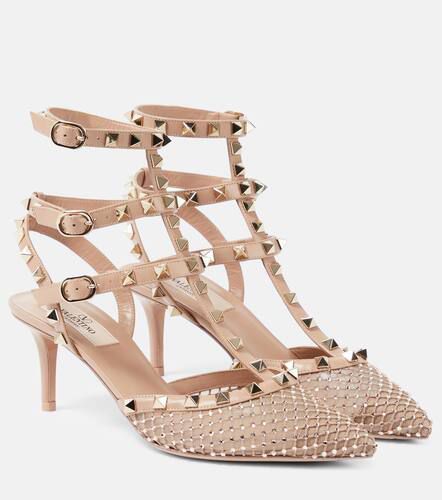 Rockstud 65 embellished leather pumps - Valentino Garavani - Modalova