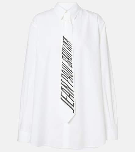 Logo cotton poplin shirt - Jean Paul Gaultier - Modalova