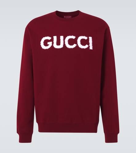 Felpa in jersey di cotone con logo - Gucci - Modalova