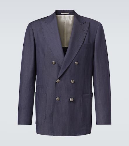 Wool, hemp, and silk suit jacket - Brunello Cucinelli - Modalova