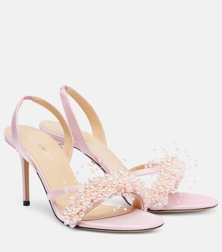 Floating Pearl 85 satin sandals - Mach & Mach - Modalova