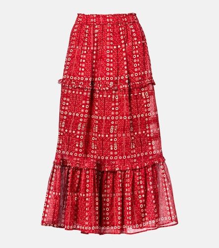 Falda larga Diya de algodón estampada - Marant Etoile - Modalova