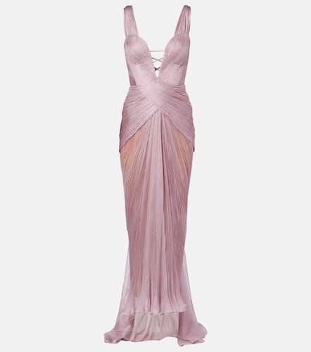 Corinna pleated silk gown - Maria Lucia Hohan - Modalova
