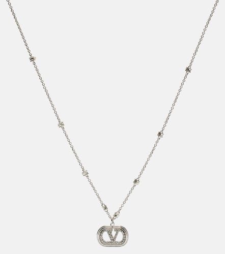 Ovalette VLogo embellished necklace - Valentino - Modalova