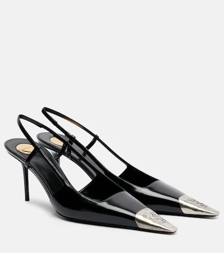 Jeanne 75 leather slingback pumps - Saint Laurent - Modalova