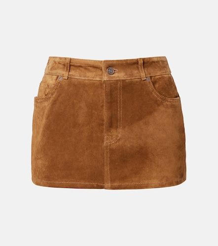 Low-rise suede miniskirt - 7 For All Mankind - Modalova