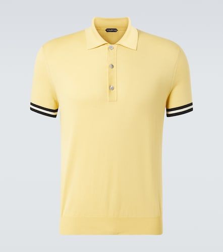 Tom Ford Polo in cotone e seta - Tom Ford - Modalova
