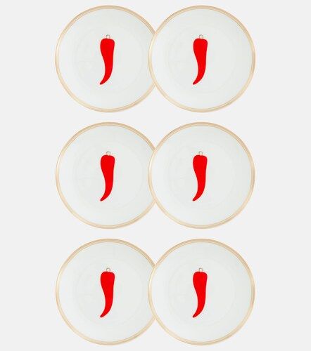 Set de 6 platos de pan Chilli Pepper - Bitossi - Modalova