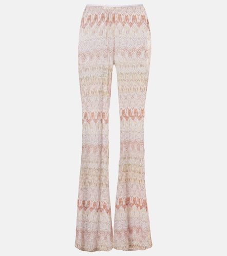 Pantalones flared de lamé en zigzag - Missoni - Modalova