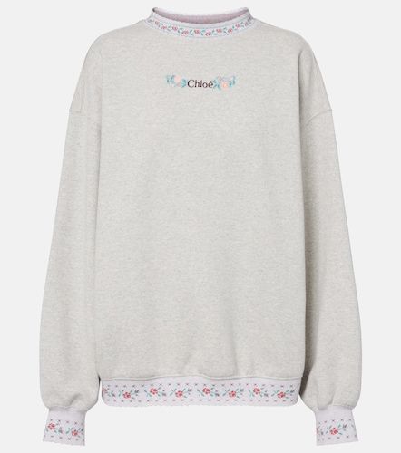 Chloé Sudadera de jersey de algodón bordada - Chloe - Modalova