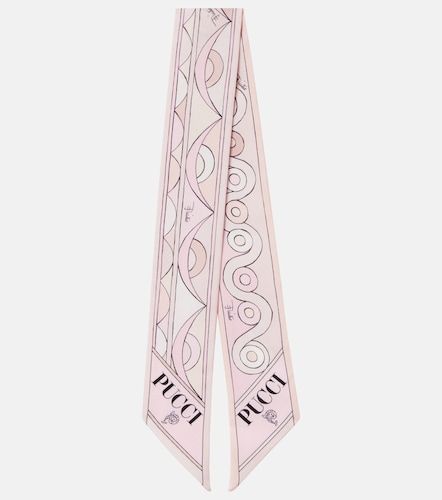 Sciarpa in twill di seta con stampa - Pucci - Modalova