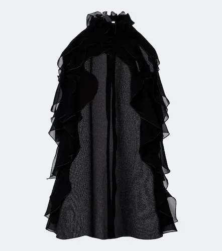 McQueen Top in seta con volant - McQueen - Modalova