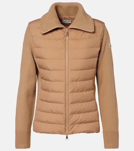 Moncler Down-paneled wool cardigan - Moncler - Modalova