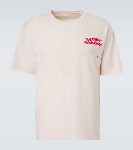 MothTech distressed cotton jersey T-shirt - Satisfy - Modalova