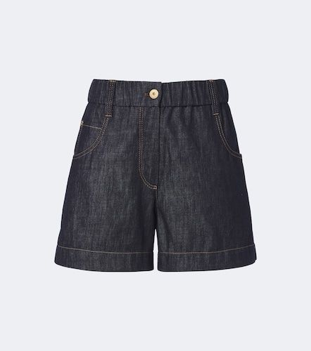 Monili denim shorts - Brunello Cucinelli - Modalova
