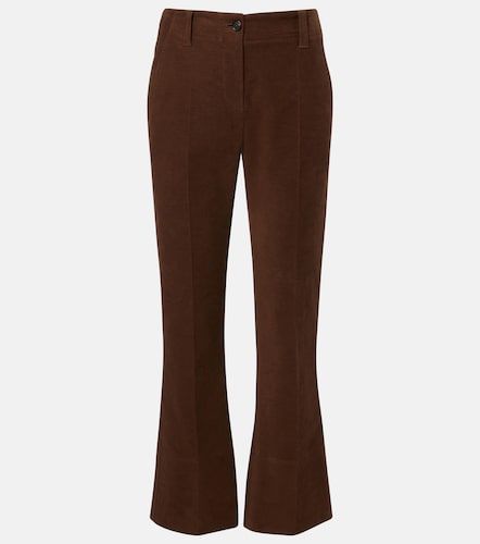 Cropped cotton flared pants - Brunello Cucinelli - Modalova
