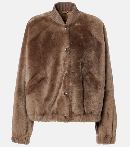 Bomberjacke aus Shearling mit Kaschmir - Brunello Cucinelli - Modalova