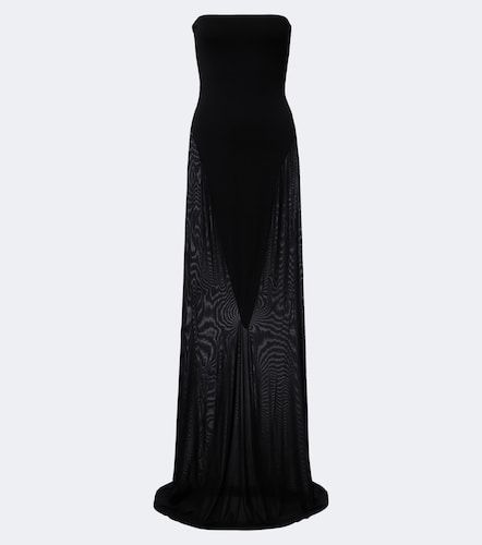Alaïa Maxikleid aus Jersey und Mesh - Alaia - Modalova