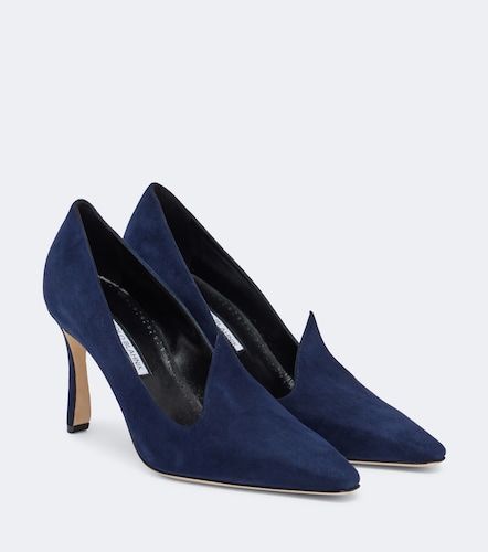 Manolo Blahnik Maldite suede pumps - Manolo Blahnik - Modalova