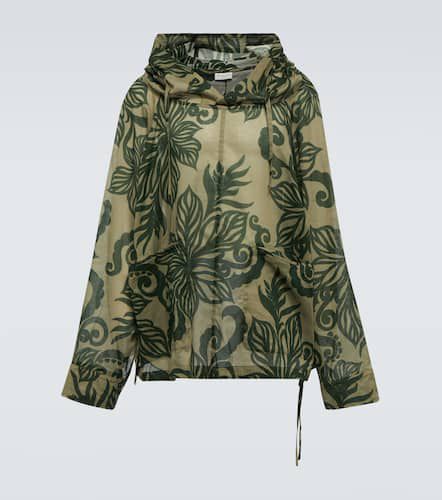 Calva printed cotton hoodie - Dries Van Noten - Modalova