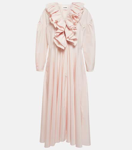 Ruffle-trimmed midi dress - Jil Sander - Modalova