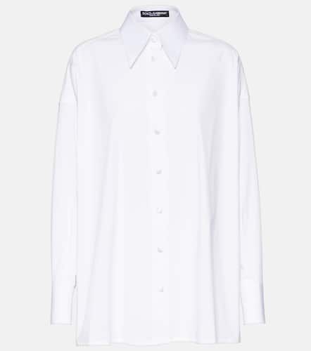 Oversize-Hemd aus einem Baumwollgemisch - Dolce&Gabbana - Modalova