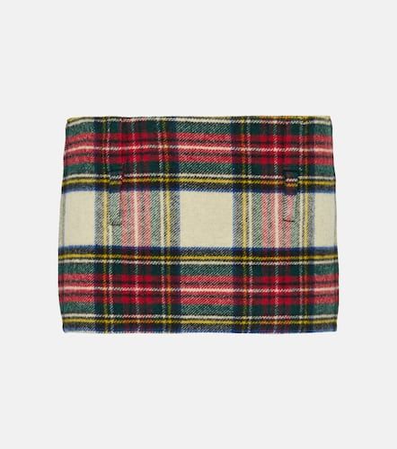 Miu Miu Checked wool miniskirt - Miu Miu - Modalova