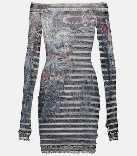 Tattoo Collection mesh minidress - Jean Paul Gaultier - Modalova