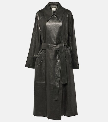 Gabardina oversized Minnie de piel - Khaite - Modalova