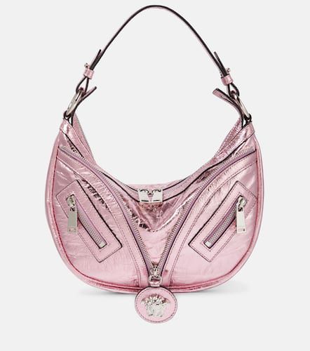 Repeat Small leather shoulder bag - Versace - Modalova