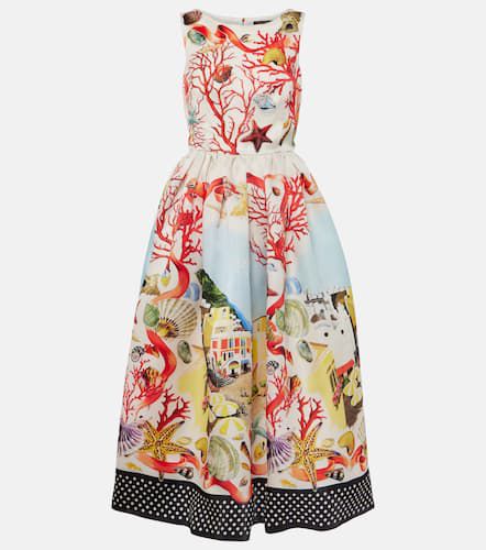 Capri printed silk midi dress - Dolce&Gabbana - Modalova