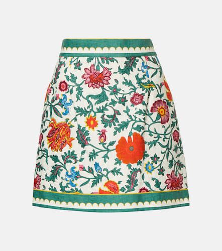 Baia printed cotton shot miniskirt - La DoubleJ - Modalova