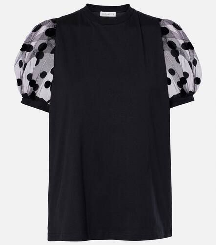 Polka dot tulle and jersey T-shirt - Nina Ricci - Modalova