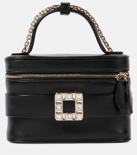 Embellished leather makeup bag - Roger Vivier - Modalova