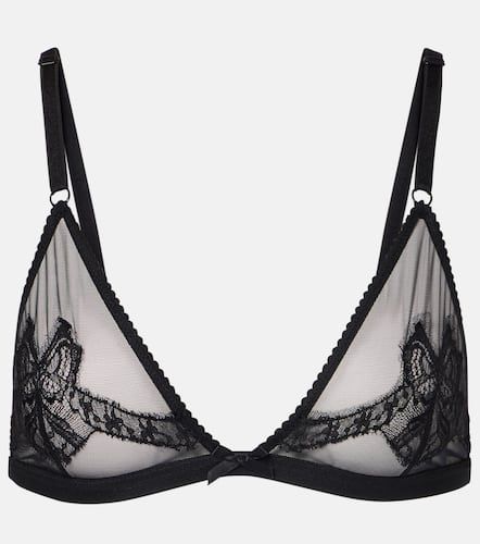 Lace-trimmed tulle bralette - Dolce&Gabbana - Modalova