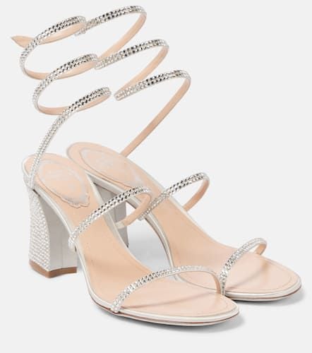 Cleo 80 embellished satin sandals - Rene Caovilla - Modalova