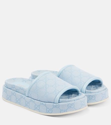 Gucci Clarice GG canvas slides - Gucci - Modalova