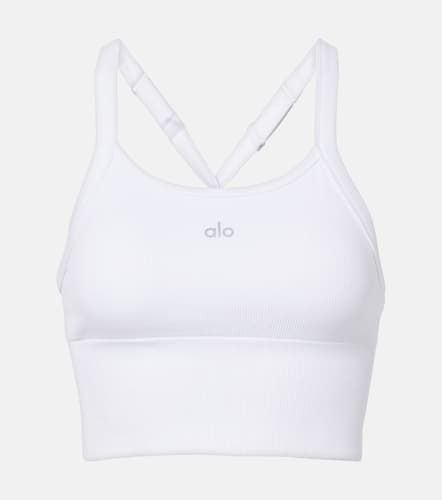 Alo Yoga Ribbed-knit bra top - Alo Yoga - Modalova