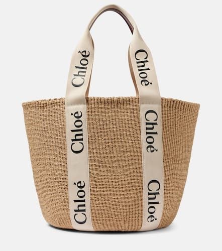 ChloÃ© Woody Large woven basket bag - Chloe - Modalova