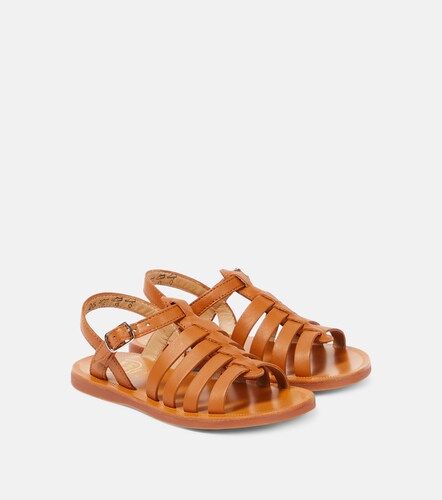 Sandalen Plagette Strap aus Leder - Pom d'Api - Modalova