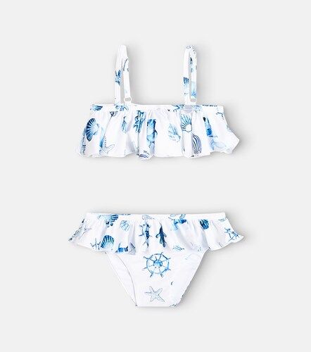 Bikini estampado con volantes - Monnalisa - Modalova