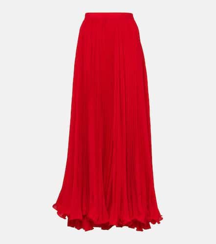 Balmain Pleated crÃªpe maxi skirt - Balmain - Modalova