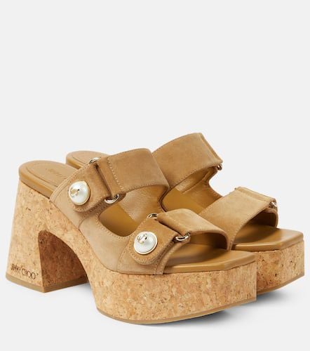 Fayence 95 suede platform mules - Jimmy Choo - Modalova