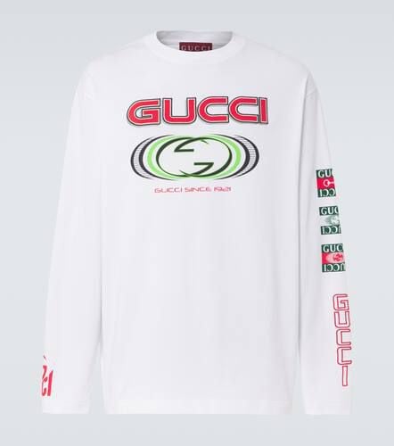 Gucci Logo cotton jersey T-shirt - Gucci - Modalova