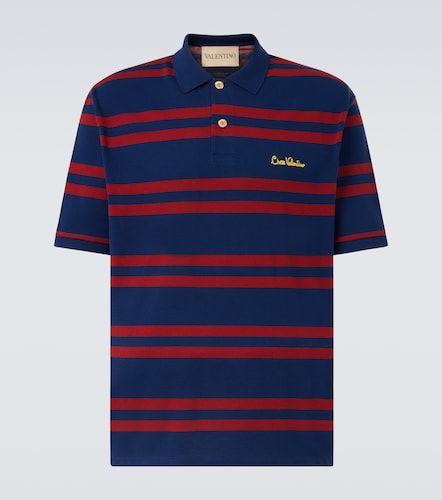 Polo Chez de algodón a rayas - Valentino - Modalova